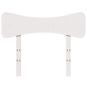 Weißes Kopfteil 75 cm Kiefer Massivholz