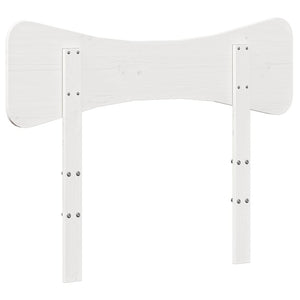 Weißes Kopfteil 75 cm Kiefer Massivholz