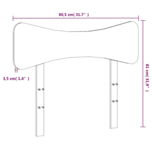 Wachsbraunes Kopfteil 75 cm Kiefer Massivholz