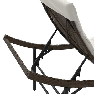 Poly Rattan Sonnenliegen 2er Set mit Tisch