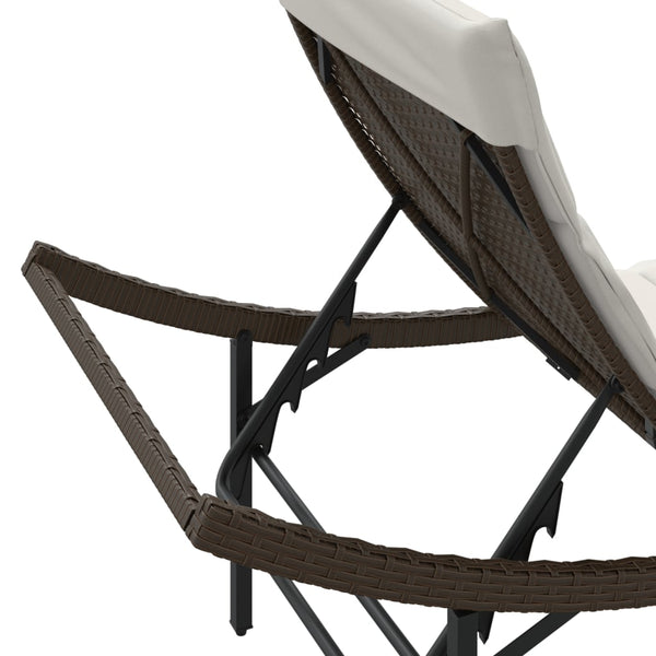 Poly Rattan Sonnenliegen 2er Set mit Tisch