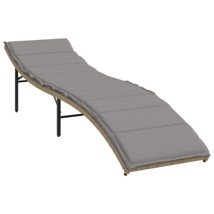 Poly Rattan Sonnenliegen 2er Set mit Tisch