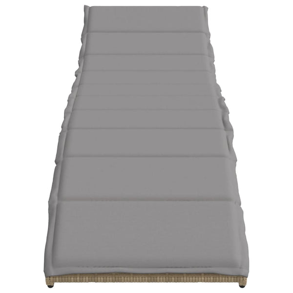 Poly Rattan Sonnenliegen 2er Set mit Tisch
