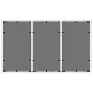 Gartentisch Weiß Poly Rattan 150x90 cm