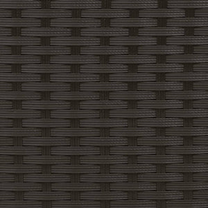 Schwarze Poly Rattan Sonnenliege mit Kissen