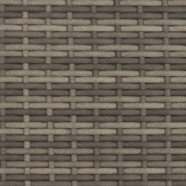 Graue Poly Rattan Sonnenliege mit Kissen