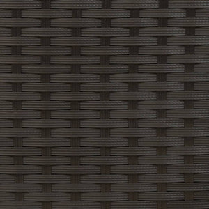 Schwarze Poly Rattan Sonnenliege mit Dach