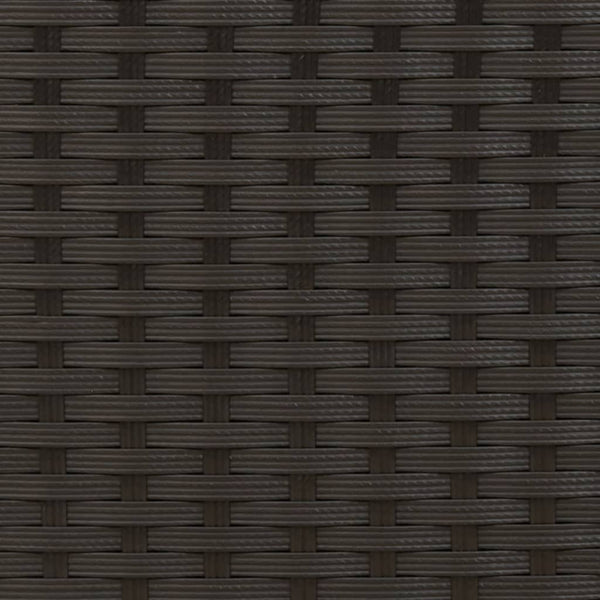 Schwarze Poly Rattan Sonnenliege mit Dach