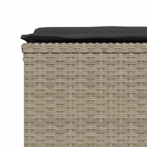 Gartenhocker mit Kissen, 4er Set