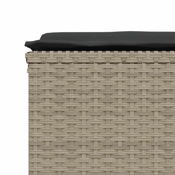 Gartenhocker mit Kissen, 4er Set