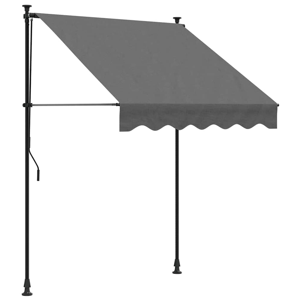 Einziehbare Markise Anthrazit 150x150 cm