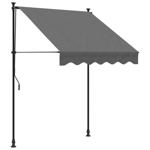 Einziehbare Markise Anthrazit 150x150 cm