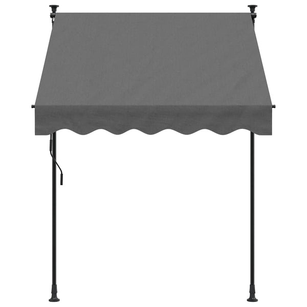Einziehbare Markise Anthrazit 150x150 cm
