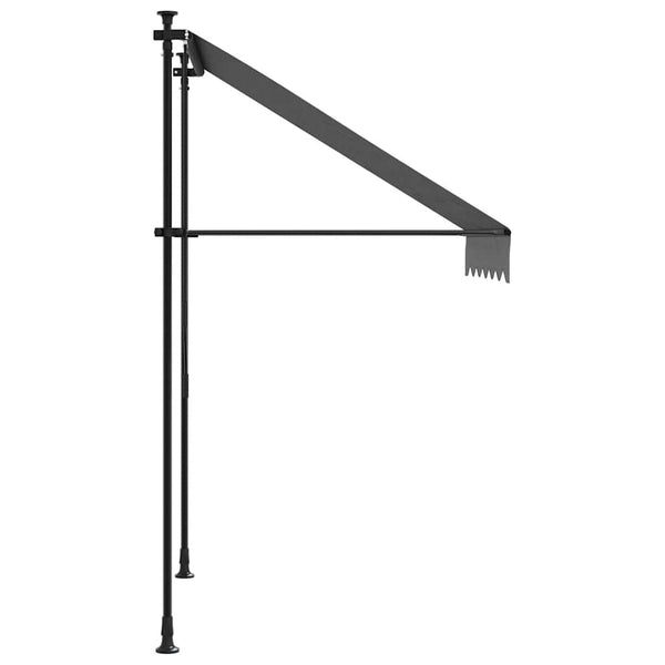 Einziehbare Markise Anthrazit 150x150 cm