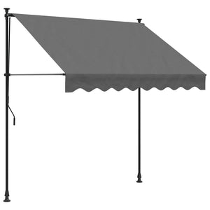 Einziehbare Markise Anthrazit 200x150 cm