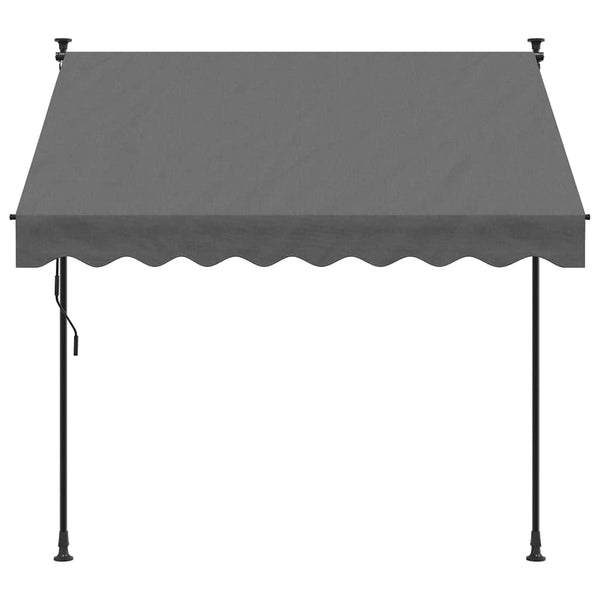 Einziehbare Markise Anthrazit 200x150 cm