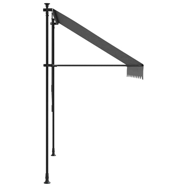 Einziehbare Markise Anthrazit 200x150 cm