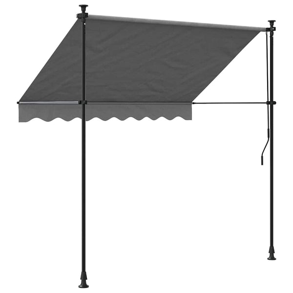Einziehbare Markise Anthrazit 200x150 cm