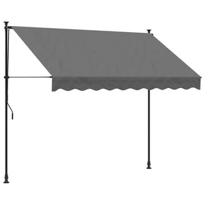 Einziehbare Markise Anthrazit 250x150 cm