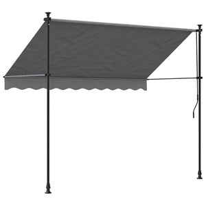 Einziehbare Markise Anthrazit 250x150 cm