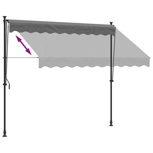 Einziehbare Markise Anthrazit 250x150 cm