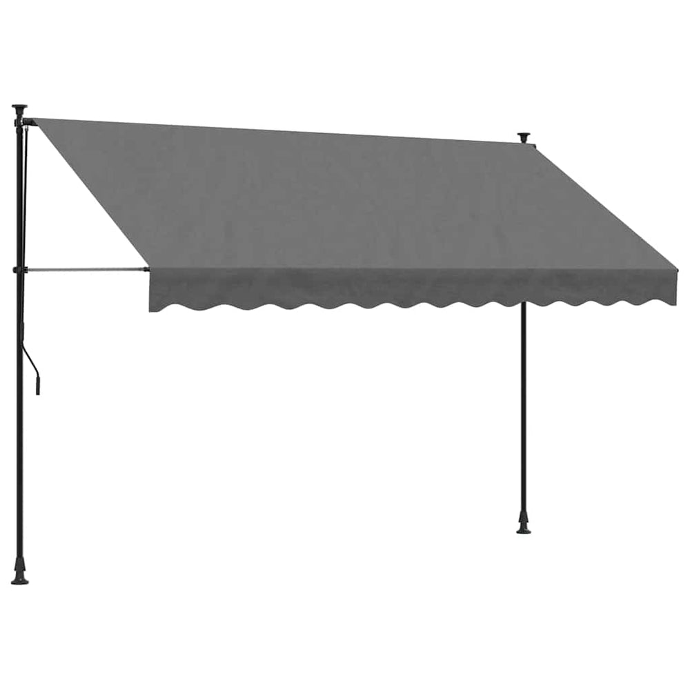 Einziehbare Markise Anthrazit 300x150 cm