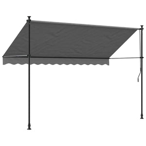 Einziehbare Markise Anthrazit 300x150 cm