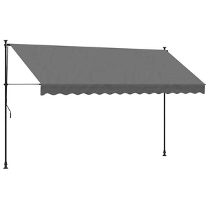 Einziehbare Markise Anthrazit 350x150 cm