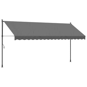 Einziehbare Markise Anthrazit 400x150 cm