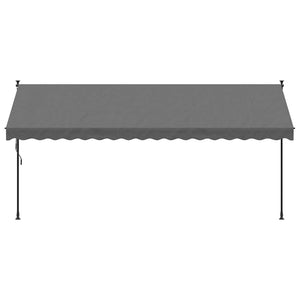 Einziehbare Markise Anthrazit 400x150 cm