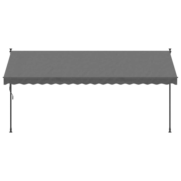 Einziehbare Markise Anthrazit 400x150 cm
