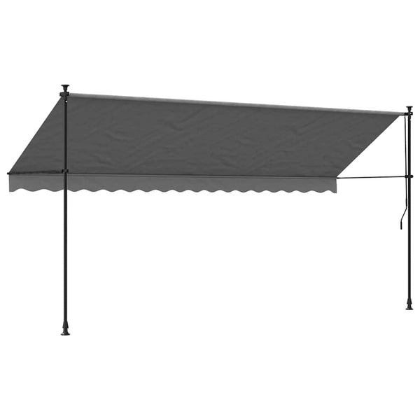 Einziehbare Markise Anthrazit 400x150 cm
