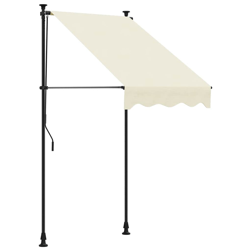Einziehbare Markise Creme 100x150 cm