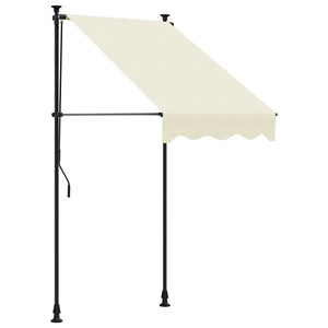 Einziehbare Markise Creme 100x150 cm