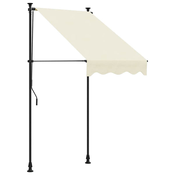 Einziehbare Markise Creme 100x150 cm
