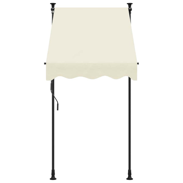 Einziehbare Markise Creme 100x150 cm