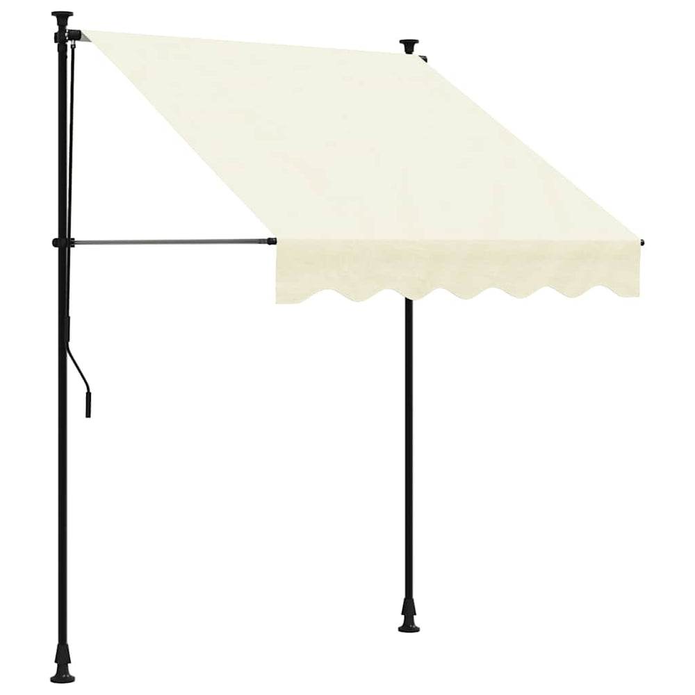 Einziehbare Markise Creme 150x150 cm