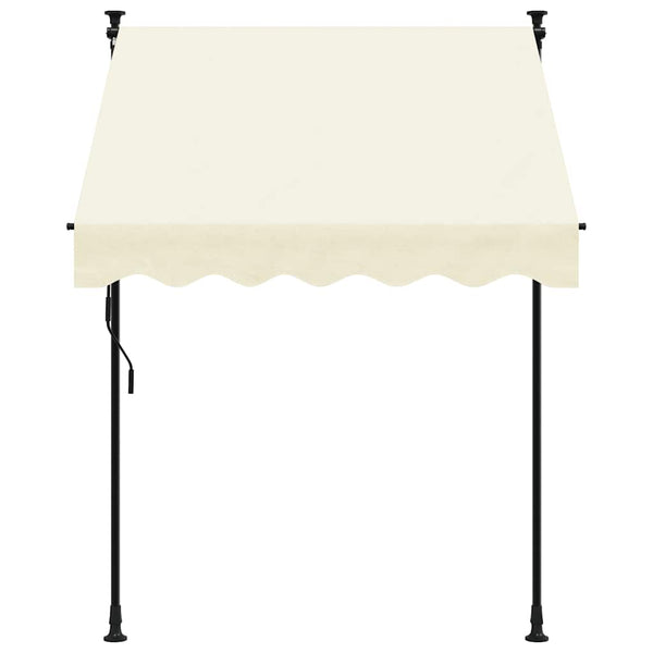 Einziehbare Markise Creme 150x150 cm