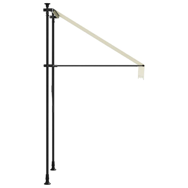 Einziehbare Markise Creme 150x150 cm