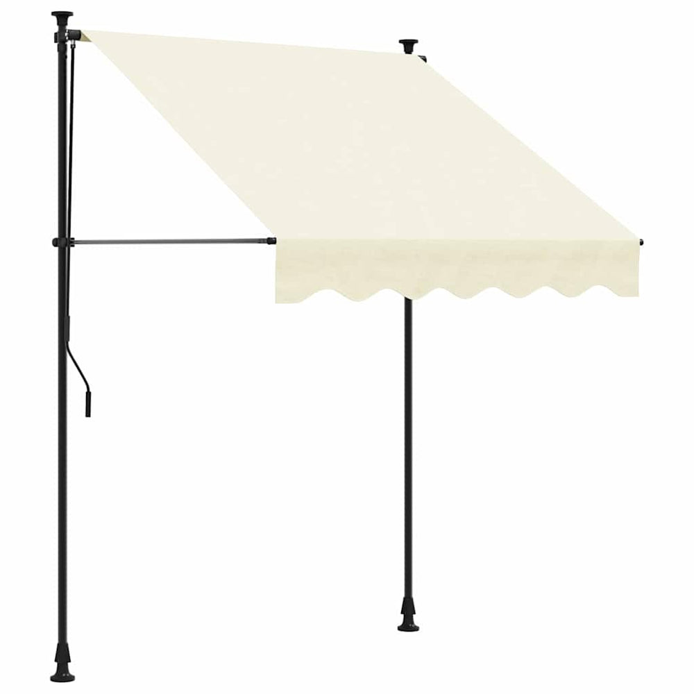 Einziehbare Markise Creme 200x115 cm