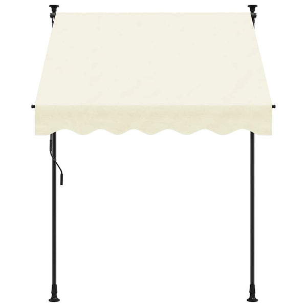Einziehbare Markise Creme 200x115 cm