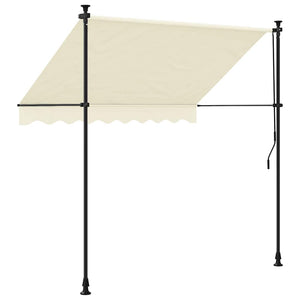 Einziehbare Markise Creme 250x150 cm