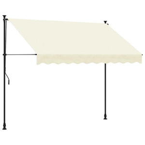 Einziehbare Markise Creme 300x150 cm