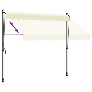 Einziehbare Markise Creme 300x150 cm