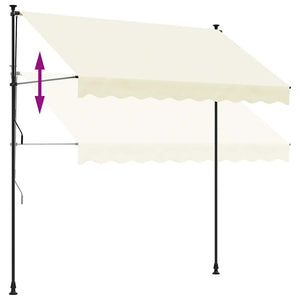 Einziehbare Markise Creme 300x150 cm