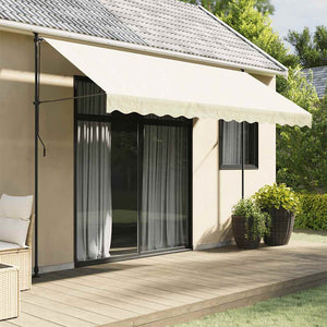 Einziehbare Markise Creme 350x150 cm