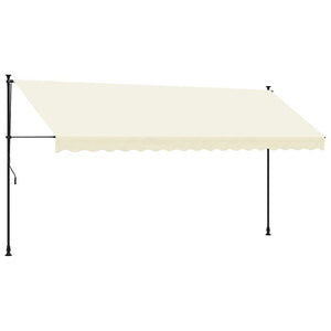 Einziehbare Markise Creme 400x150 cm