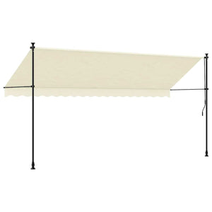 Einziehbare Markise Creme 400x150 cm