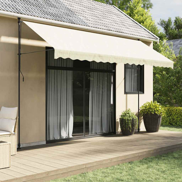 Einziehbare Markise Creme 400x150 cm