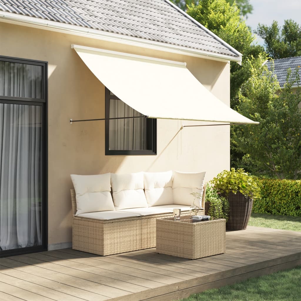 Einziehbare Markise Creme 200x150 cm